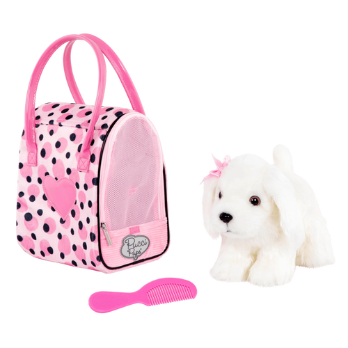 Maltese ve Pembe Puantiyeli Çantası
