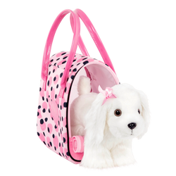 Maltese ve Pembe Puantiyeli Çantası
