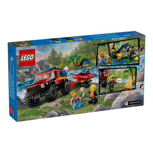 4x4 Kurtarma Botlu İtfaiye Kamyonu - LEGO City