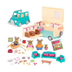 Li'l Woodzeez Happy Camper Playset – Deluxe - Resmi Görsel 1
