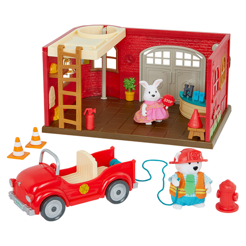Li'l Woodzeez Honeysuckle Hollow Safety Department – Deluxe - Resmi Görsel 2