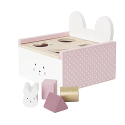 Tavşan temalı sıralama ve şekil ayırma kutusu.