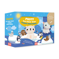 Poppy The Polar Bear Chases Snowflakes