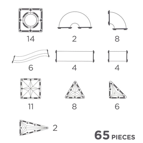 Ball Run Add-On Flamingo Pack - 65 Parça