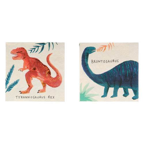 Dinozor Krallığı Küçük Boy Peçeteler - 16'lı Set