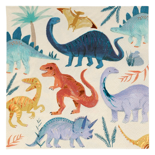 Dinozor Krallığı Büyük Boy Peçeteler - 16'lı Set
