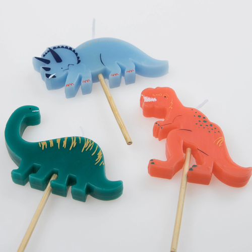 Dinozor Krallığı Figür Mumlar - 5'li Set