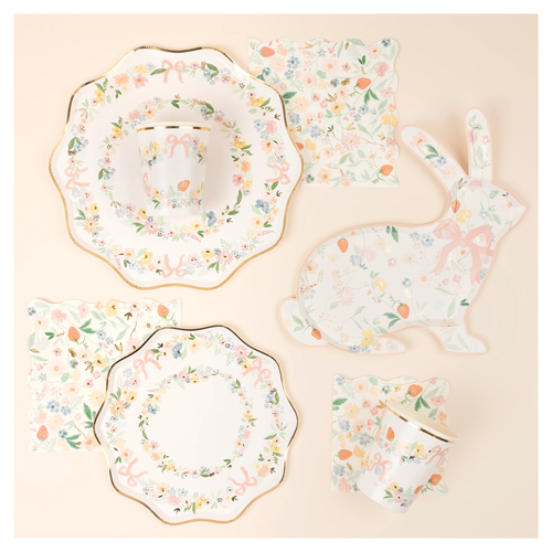 Şık Çiçek Bardaklar - 8'li Set