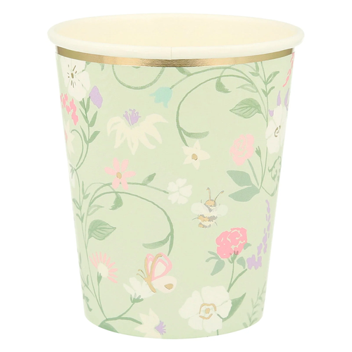 Ladurée Paris Çiçekli Bardaklar - 8'li Set