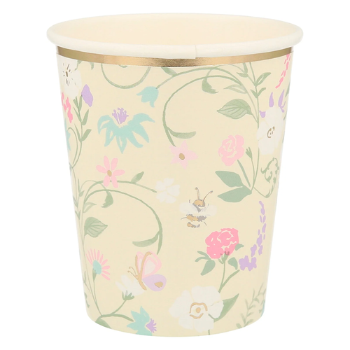 Ladurée Paris Çiçekli Bardaklar - 8'li Set