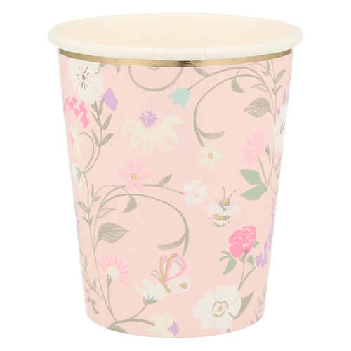 Ladurée Paris Çiçekli Bardaklar - 8'li Set