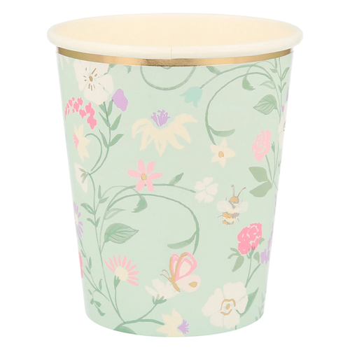 Ladurée Paris Çiçekli Bardaklar - 8'li Set