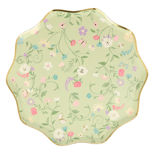 Ladurée Paris Çiçekli Yan Tabaklar - 8'li Set