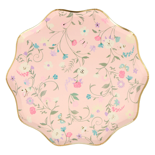 Ladurée Paris Çiçekli Yan Tabaklar - 8'li Set