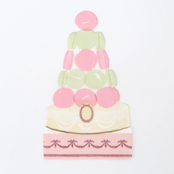 Ladurée Paris Makaron Şeklinde Piramit Figür Peçeteler - 16'lı Set