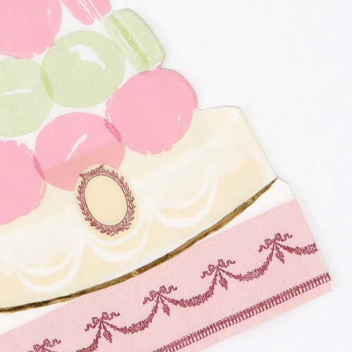 Ladurée Paris Makaron Şeklinde Piramit Figür Peçeteler - 16'lı Set