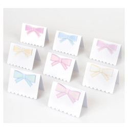 Pastel Fiyonk Masa Kartları - 8'li Set