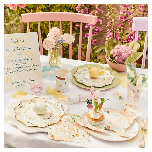 Pastel Fiyonk Masa Kartları - 8'li Set
