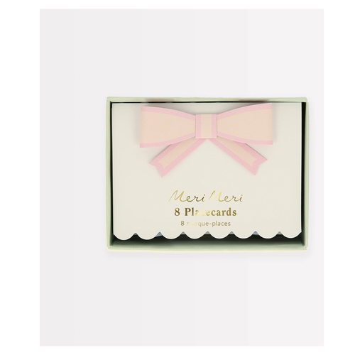 Pastel Fiyonk Masa Kartları - 8'li Set