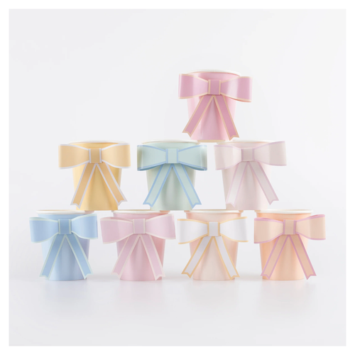 Pastel Fiyonk Bardaklar - 8'li Set