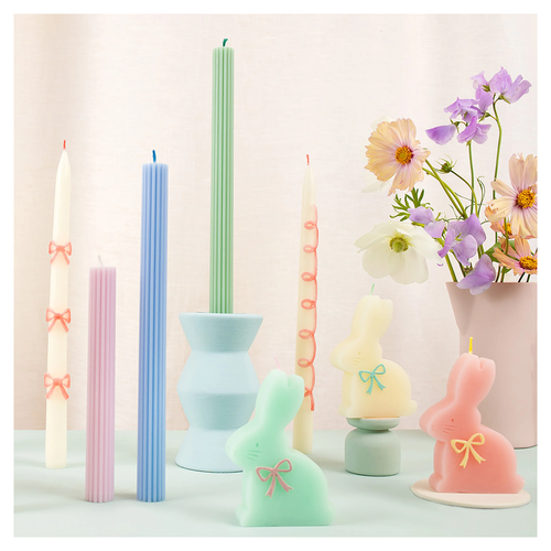 Pembe Fiyonk Mumlar - 2'li Set