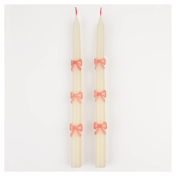Pembe Fiyonk Mumlar - 2'li Set