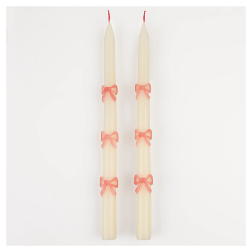 Pembe Fiyonk Mumlar - 2'li Set