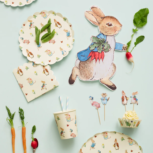 Peter Rabbit Figür Tabaklar - 12'li Set
