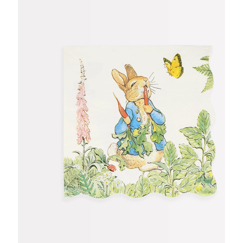 Peter Rabbit in The Garden Büyük Boy Peçeteler - 16'lı Set