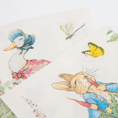 Peter Rabbit in The Garden Büyük Boy Peçeteler - 16'lı Set