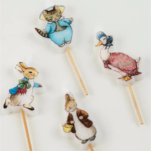 Peter Rabbit in The Garden Figür Mumlar - 4'lü Set