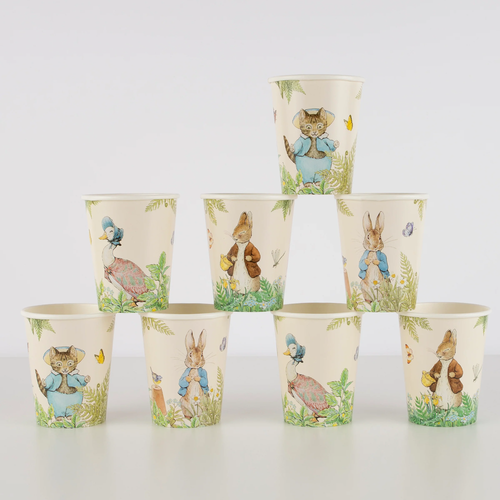Peter Rabbit in The Garden Bardaklar - 8'li Set