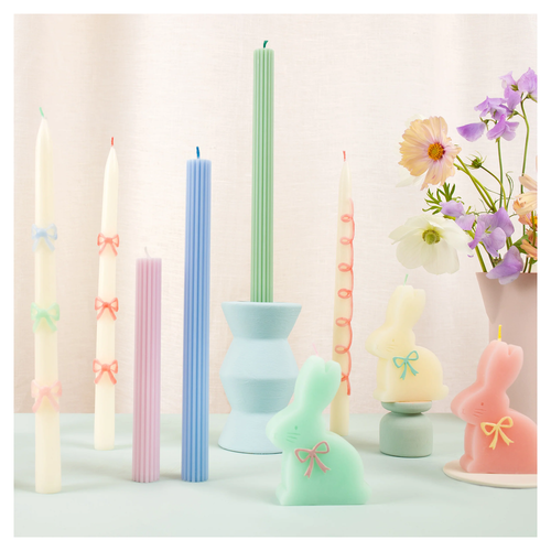 Renkli Fiyonk Mumlar - 2'li Set