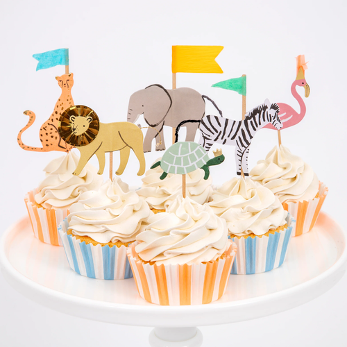 Safari Hayvanları Cupcake Kiti - 24'lü Set