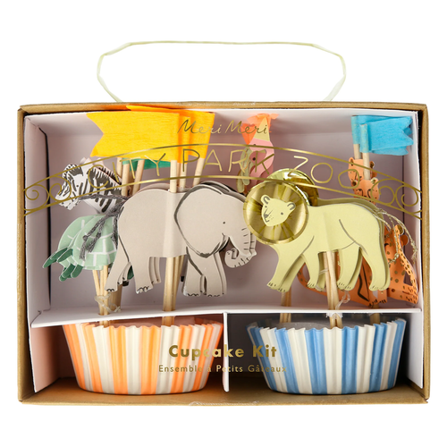 Safari Hayvanları Cupcake Kiti - 24'lü Set