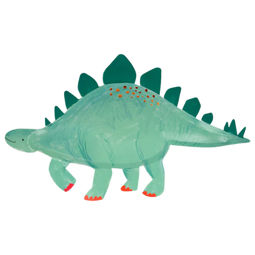 Stegosaurus Dinozor Yemek Tabakları - 8'li Set