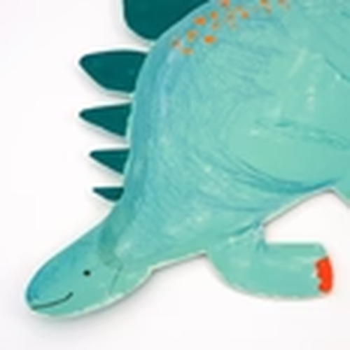 Stegosaurus Dinozor Yemek Tabakları - 8'li Set